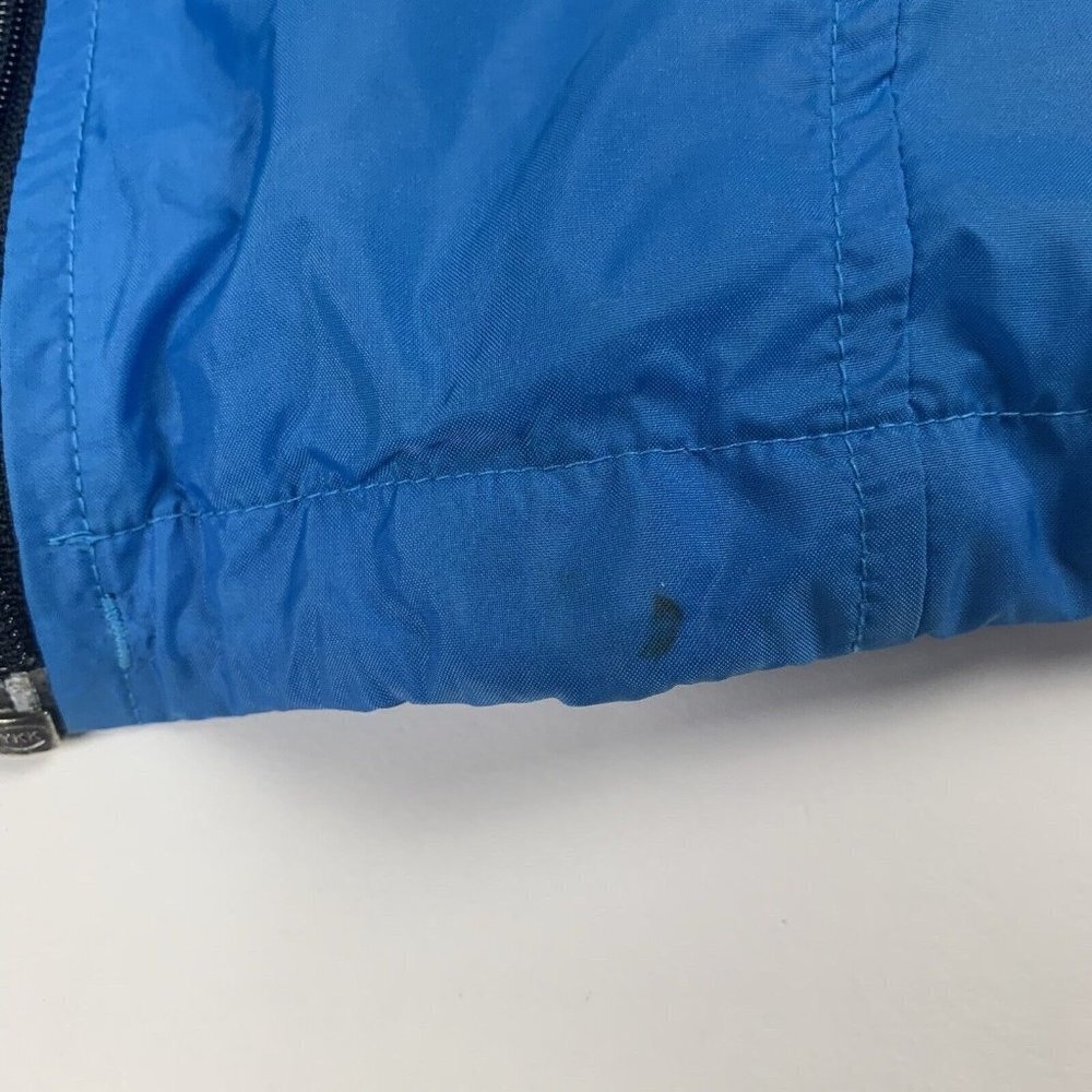 Vintage 90s Nike Gray Tag Windbreaker Jacket L Black Blue Aqua Colorblock - Picture 2 of 7